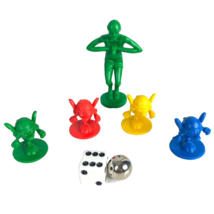 Mouse Trap Vintage 2005 7 Game Pieces Tokens Mice Diver Die Chrome Ball - £10.79 GBP