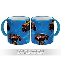 Monster Truck : Gift Mug Racing Sports Pattern Kids Teens Party Room Decor Cars  - £12.70 GBP