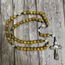 Traditional Catholic Rosary made of wood, Paracord Rosary, Wood Bead rosary - £19.90 GBP