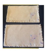 Vintage two bags for napkins, napkin holders, handmade, cross stitch, cr... - $16.27 CAD