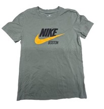 Nike Swoosh Short Sleeve THE TEE Boston Green Cotton Shirt Women&#39;s Top Size S - £6.31 GBP