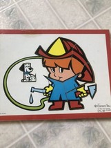 1971 Connor Toy Wooden Puzzle - Billy Blue Fireman - 7320 - £14.70 GBP