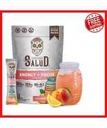 Peach Lemonade Salud Energy &amp; Focus Drink Powder - Organic, , 15 Pack - $933.10 MXN