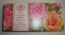Saponificio Artigianale Fiorentino Tuscany Italy Boxed Soap 3 x 4.4oz Rose - £18.17 GBP
