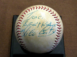 Rico Carty 1970 Nl Bc Braves Signed Auto Lee Macphail Oal Gu&#39;ed Baseball Jsa - £158.26 GBP