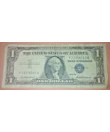 VINTAGE!! 1957 US One Dollar Silver Certificate, FREE SHIPPING!! - $53.63 MXN