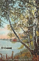 Rockland Maine~Chickawankee Lake Near Boat LANDING~1910s Postcard - £6.04 GBP