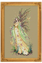 SALE! Comple xstitch Materials &quot;Gaia, the EARTH GODDESS&quot; by Bella Filipina - £84.36 GBP+