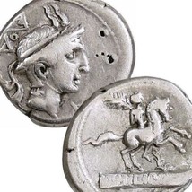 PHILIP V of Macedon / Horse &amp; Rider. L. Philippus. Roman Denarius Coin Marcia 12 - £296.31 GBP