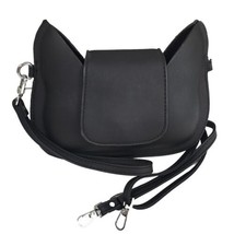 Cat Lady Box Clutch Wristlet Shoulder Bag Black Feline Luxe Cat Converti... - £15.52 GBP