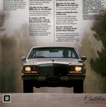 1981 Cadillac V6 &amp; Diesel Advertisement Automobilia Vintage Luxury Car D... - $456.77 MXN