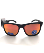 Hurley Men Polarized Sunglasses Black Frame Red Mirror Lens 56 mm Storm - $34.87