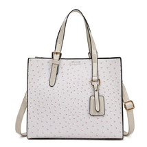 Pu Leather Handbags for Ladies Ostrich Pattern Tote Bag Women Brand Large Messen - £42.62 GBP