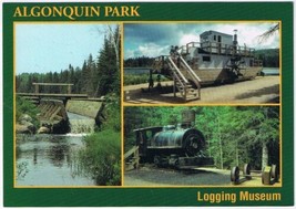 Postcard Logging Museum Algonquin Park Ontario 4 3/4&quot; x 6 1/2&quot; - £3.86 GBP