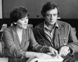 Pride of Jesse Hallam 1981 Brenda Vaccaro teaches Johnny Cash to read 8x10 photo - $10.99