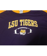 LSU Tigers Short sleeve Shirt 2XL Men Purple Yellow Short Sleeve Pro Edge - £9.27 GBP