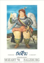FERNANDO BOTERO Mozart &#39;91 Salzburg 39.25&quot; x 27.5&quot; Lithograph 1990 - $272.25
