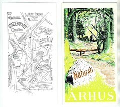Naturstien Nature Trail Brochure &amp; Postcard Arhus Denmark 1979 - $17.80