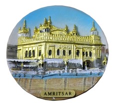 Indian Souvenir Golden Temple Amritsar Multicolor Polyresin Refrigerator... - £11.28 GBP