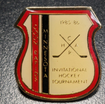 Coon Rapids MN 1985/86 CHPA Invitational Hockey Tournament Lapel Hat  Pi... - £15.78 GBP