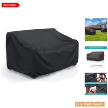 Heavy Duty Waterproof Outdoor Sofa Cover for 2-Seaters - 60'' L in Black - $41.53