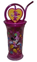 Authentic Disney Minnie Mouse Spinning Sippy Cup W Straw - £22.09 GBP