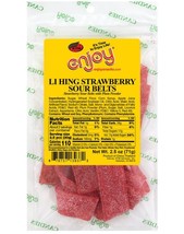 Enjoy Li Hing Strawberry Sour Belts 2.5 Oz. (Pack Of 6 Bags) - $69.29