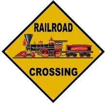 Railroad Tin Sign - 440 Baldwin Jupiter Locomotive Railroad Crossing // 040 - £22.51 GBP