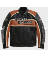 CUSTOMIZED HARLEY-DAVIDSON MOTORBIKE LEATHER JACKET - $307.73 CAD