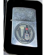 Rare Vintage Budweiser  Beer &amp; Glass Zippo Lighter - $33.20