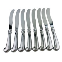 Lenox Williamsburg Royal Scroll French Hollow Pistol Knife Set of 8 Stai... - $108.31 CAD