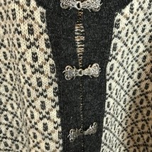 Womens Size Medium LL Bean Norwegian Wool Blend Cardigan Knit Sweater - £47.00 GBP