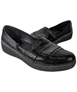 FRINGEY SNEAKERLOAFER Fitflop Size 10 Womens Black c58-090 Fringe Loafer - £40.91 GBP