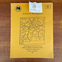 1987 State of New Mexico Dept Public Safety Emergency Planning &amp; Coord Booklet - £23.32 GBP