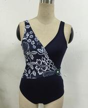 Summer Women&#39;s Deep V-neck Print Panel Jumpsuit Sexy Swimsuit - $18.00