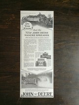 Vintage 1929 John Deere Manure Spreader Farm Tractor Original Ad - £5.22 GBP