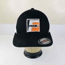 Fram Filters Trucker Hat Baseball Cap Black White Gray - £4.74 GBP