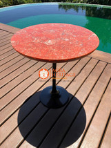 Orchid Calcite table Round Stone Table Top Counter-Top, Living Room Tabletop Dec - £261.59 GBP+