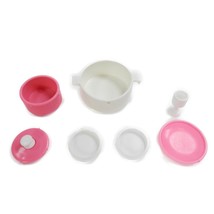 Vintage 1982 1978 Barbie Dining Table Center Pots Pans Plates Bowls Gobl... - £7.85 GBP