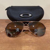 NEW Oakley OO4079-31 Feedback Sunglasses Rose Gold Prizm Tungsten Polarized case - £94.48 GBP