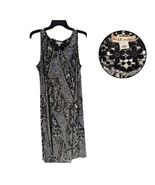 World Unity Women’s XL Black White Sleeveless Midi Dress Casual Chic Style - €19,45 EUR