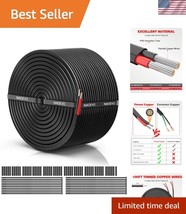 Versatile 100FT 18 AWG Flexible Electrical Wire for LED, Automotive &amp; Ma... - $45.00