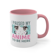 I paused my Anime Accent Coffee Mug, 11oz gift stocking stuffer - £13.77 GBP