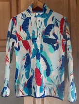 Patagonia Synchilla Snap T Pullover Feather Dance Womens M Blue Fleece  K - $29.69