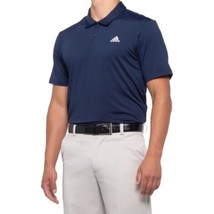 ADIDAS Ultimate Golf Polo Shirt Mens M Crew Navy Short Sleeve Performance NEW - £30.91 GBP