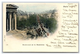 Boulevard De La Madeline Street View Paris France UNP UDB Postcard S17 - £3.08 GBP