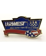 USWEST - Life&#39;s Better Here  USA Olympic Lapel/Hat Pin Badge - £10.36 GBP