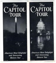 The Capitol Tour Brochure 1930 Southern United States Information and Map - £24.84 GBP