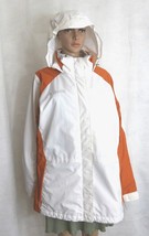 Columbia Core Interchange Hooded Parka Jacket White Burnt Orange Womens ... - £47.41 GBP
