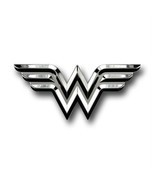 Wonder Woman Chrome Symbol Car Emblem Silver - £27.34 GBP